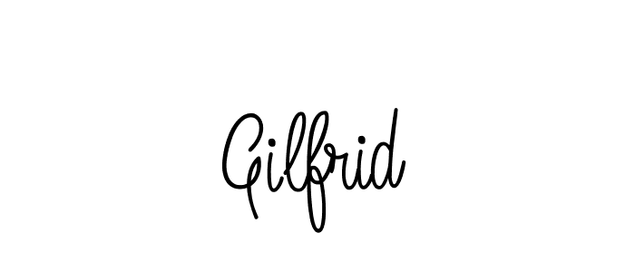 Angelique-Rose-font-FFP is a professional signature style that is perfect for those who want to add a touch of class to their signature. It is also a great choice for those who want to make their signature more unique. Get Gilfrid name to fancy signature for free. Gilfrid signature style 5 images and pictures png