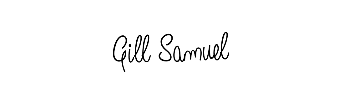 Use a signature maker to create a handwritten signature online. With this signature software, you can design (Angelique-Rose-font-FFP) your own signature for name Gill Samuel. Gill Samuel signature style 5 images and pictures png