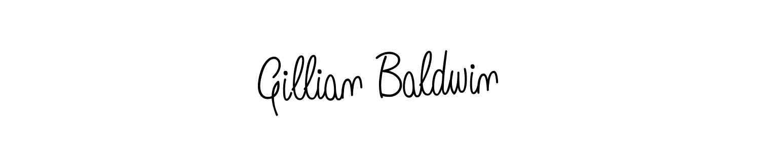 Create a beautiful signature design for name Gillian Baldwin. With this signature (Angelique-Rose-font-FFP) fonts, you can make a handwritten signature for free. Gillian Baldwin signature style 5 images and pictures png