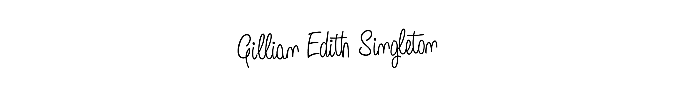 Make a short Gillian Edith Singleton signature style. Manage your documents anywhere anytime using Angelique-Rose-font-FFP. Create and add eSignatures, submit forms, share and send files easily. Gillian Edith Singleton signature style 5 images and pictures png