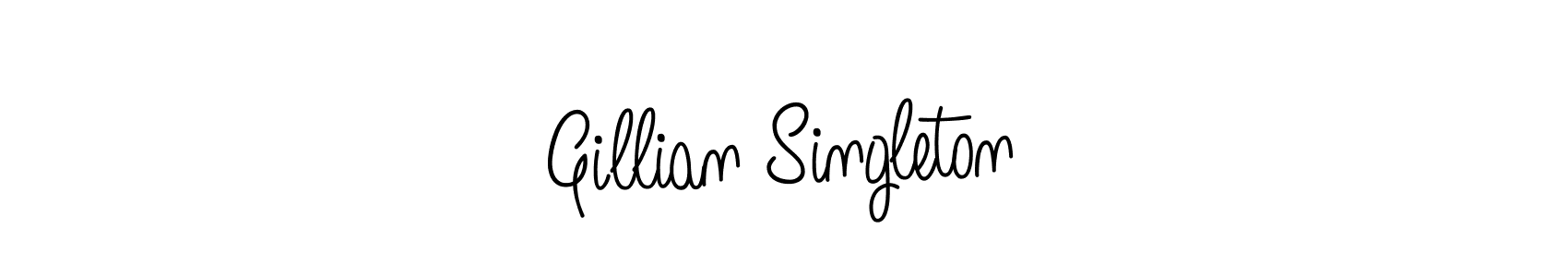 You should practise on your own different ways (Angelique-Rose-font-FFP) to write your name (Gillian Singleton) in signature. don't let someone else do it for you. Gillian Singleton signature style 5 images and pictures png