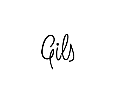 Use a signature maker to create a handwritten signature online. With this signature software, you can design (Angelique-Rose-font-FFP) your own signature for name Gils. Gils signature style 5 images and pictures png