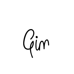 Design your own signature with our free online signature maker. With this signature software, you can create a handwritten (Angelique-Rose-font-FFP) signature for name Gin. Gin signature style 5 images and pictures png