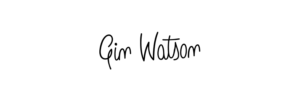 Create a beautiful signature design for name Gin Watson. With this signature (Angelique-Rose-font-FFP) fonts, you can make a handwritten signature for free. Gin Watson signature style 5 images and pictures png