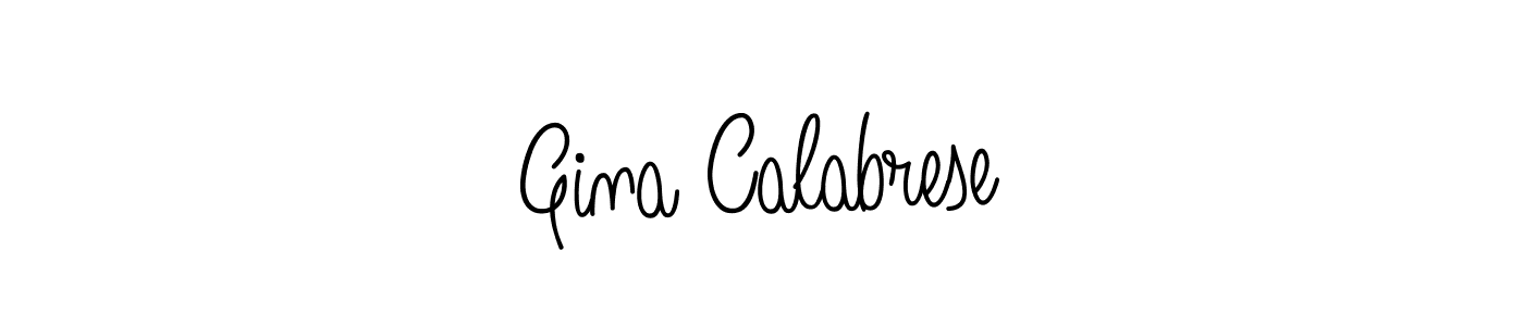 The best way (Angelique-Rose-font-FFP) to make a short signature is to pick only two or three words in your name. The name Gina Calabrese include a total of six letters. For converting this name. Gina Calabrese signature style 5 images and pictures png