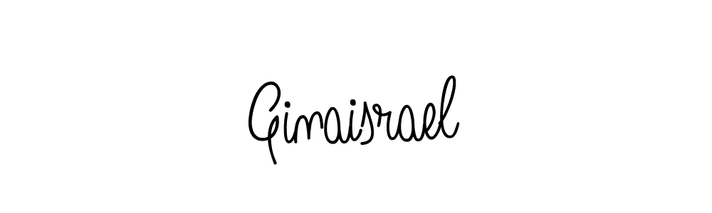 Make a beautiful signature design for name Ginaisrael. With this signature (Angelique-Rose-font-FFP) style, you can create a handwritten signature for free. Ginaisrael signature style 5 images and pictures png