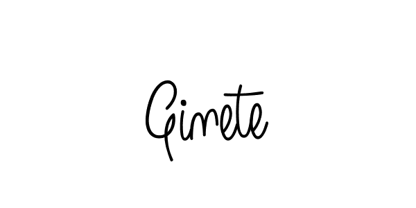 You should practise on your own different ways (Angelique-Rose-font-FFP) to write your name (Ginete) in signature. don't let someone else do it for you. Ginete signature style 5 images and pictures png