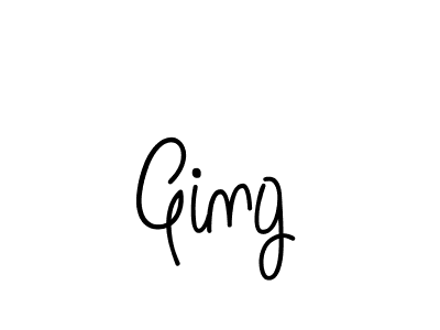 You should practise on your own different ways (Angelique-Rose-font-FFP) to write your name (Ging) in signature. don't let someone else do it for you. Ging signature style 5 images and pictures png