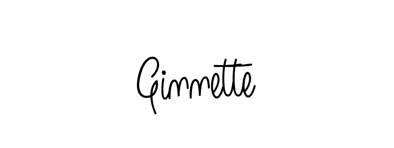How to make Ginnette name signature. Use Angelique-Rose-font-FFP style for creating short signs online. This is the latest handwritten sign. Ginnette signature style 5 images and pictures png