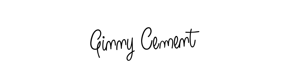 Use a signature maker to create a handwritten signature online. With this signature software, you can design (Angelique-Rose-font-FFP) your own signature for name Ginny Cement. Ginny Cement signature style 5 images and pictures png
