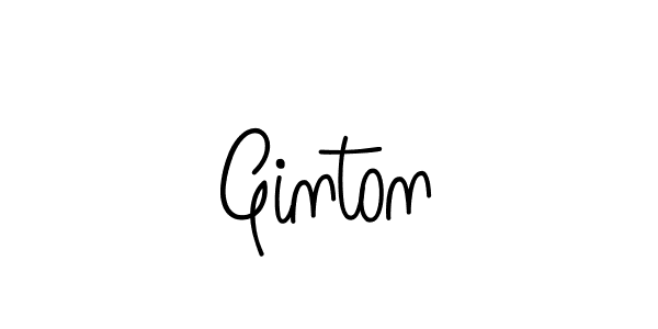 Also we have Ginton name is the best signature style. Create professional handwritten signature collection using Angelique-Rose-font-FFP autograph style. Ginton signature style 5 images and pictures png