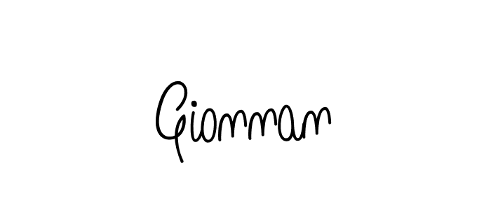 How to Draw Gionnan signature style? Angelique-Rose-font-FFP is a latest design signature styles for name Gionnan. Gionnan signature style 5 images and pictures png
