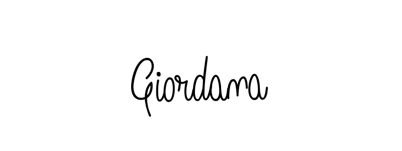 Giordana stylish signature style. Best Handwritten Sign (Angelique-Rose-font-FFP) for my name. Handwritten Signature Collection Ideas for my name Giordana. Giordana signature style 5 images and pictures png