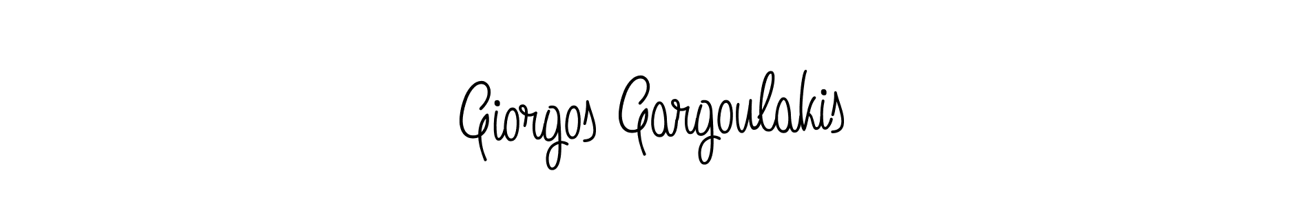 Giorgos Gargoulakis stylish signature style. Best Handwritten Sign (Angelique-Rose-font-FFP) for my name. Handwritten Signature Collection Ideas for my name Giorgos Gargoulakis. Giorgos Gargoulakis signature style 5 images and pictures png