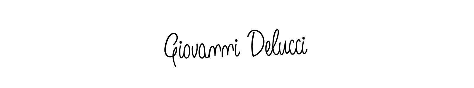 The best way (Angelique-Rose-font-FFP) to make a short signature is to pick only two or three words in your name. The name Giovanni Delucci include a total of six letters. For converting this name. Giovanni Delucci signature style 5 images and pictures png