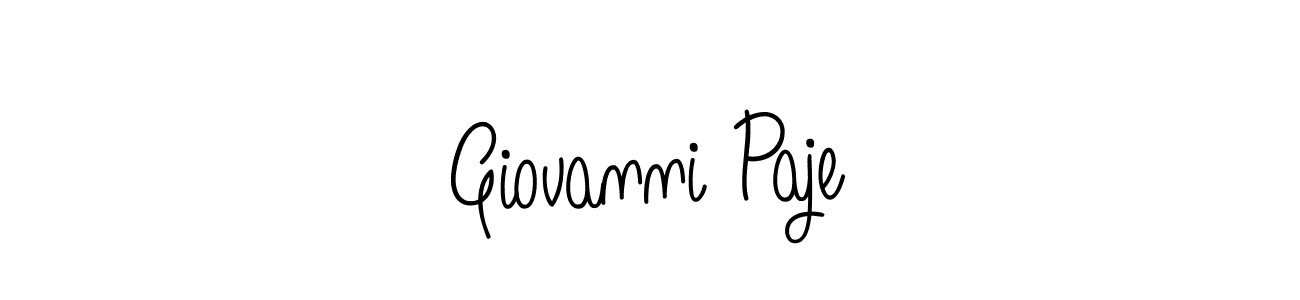 Once you've used our free online signature maker to create your best signature Angelique-Rose-font-FFP style, it's time to enjoy all of the benefits that Giovanni Paje name signing documents. Giovanni Paje signature style 5 images and pictures png