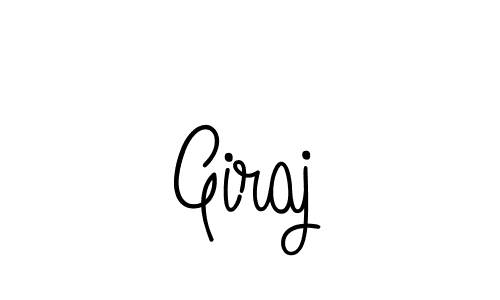 Use a signature maker to create a handwritten signature online. With this signature software, you can design (Angelique-Rose-font-FFP) your own signature for name Giraj. Giraj signature style 5 images and pictures png