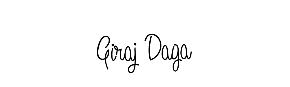 How to Draw Giraj Daga signature style? Angelique-Rose-font-FFP is a latest design signature styles for name Giraj Daga. Giraj Daga signature style 5 images and pictures png