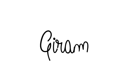 Use a signature maker to create a handwritten signature online. With this signature software, you can design (Angelique-Rose-font-FFP) your own signature for name Giram. Giram signature style 5 images and pictures png