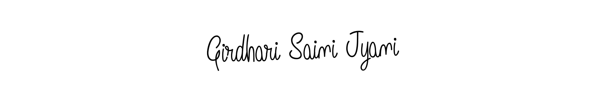 How to make Girdhari Saini Jyani signature? Angelique-Rose-font-FFP is a professional autograph style. Create handwritten signature for Girdhari Saini Jyani name. Girdhari Saini Jyani signature style 5 images and pictures png