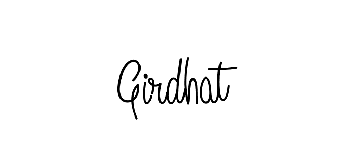 The best way (Angelique-Rose-font-FFP) to make a short signature is to pick only two or three words in your name. The name Girdhat include a total of six letters. For converting this name. Girdhat signature style 5 images and pictures png