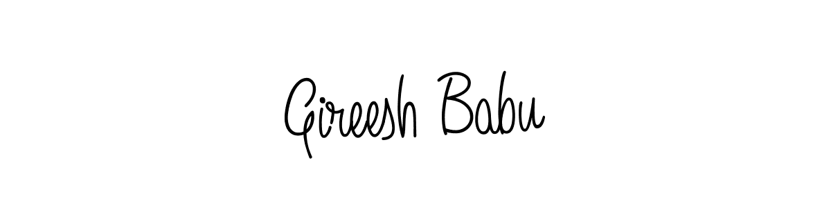 Best and Professional Signature Style for Gireesh Babu. Angelique-Rose-font-FFP Best Signature Style Collection. Gireesh Babu signature style 5 images and pictures png