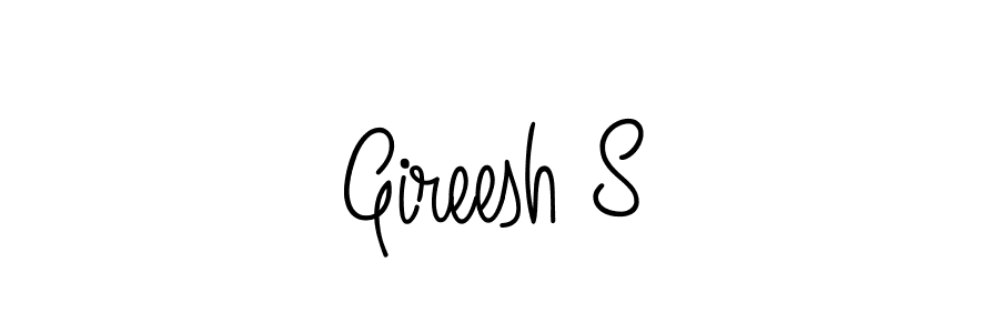 if you are searching for the best signature style for your name Gireesh S. so please give up your signature search. here we have designed multiple signature styles  using Angelique-Rose-font-FFP. Gireesh S signature style 5 images and pictures png
