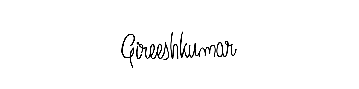 Angelique-Rose-font-FFP is a professional signature style that is perfect for those who want to add a touch of class to their signature. It is also a great choice for those who want to make their signature more unique. Get Gireeshkumar name to fancy signature for free. Gireeshkumar signature style 5 images and pictures png