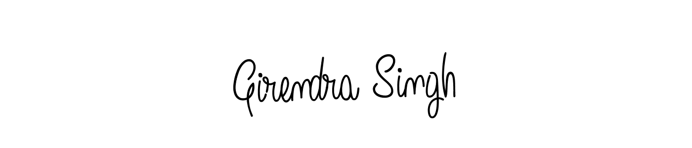 Design your own signature with our free online signature maker. With this signature software, you can create a handwritten (Angelique-Rose-font-FFP) signature for name Girendra Singh. Girendra Singh signature style 5 images and pictures png
