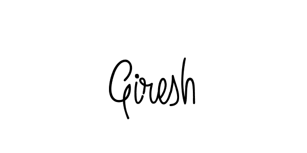 How to make Giresh signature? Angelique-Rose-font-FFP is a professional autograph style. Create handwritten signature for Giresh name. Giresh signature style 5 images and pictures png