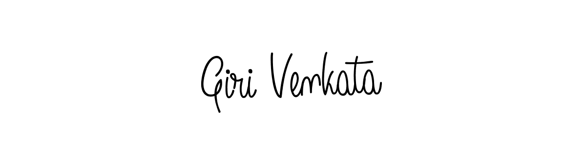 The best way (Angelique-Rose-font-FFP) to make a short signature is to pick only two or three words in your name. The name Giri Venkata include a total of six letters. For converting this name. Giri Venkata signature style 5 images and pictures png