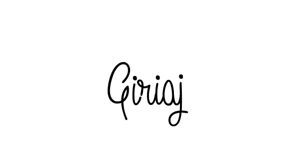 How to Draw Giriaj signature style? Angelique-Rose-font-FFP is a latest design signature styles for name Giriaj. Giriaj signature style 5 images and pictures png