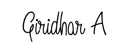 A modern signature idea for name Giridhar A using Angelique-Rose-font-FFP font. Clean strokes and elegant curves make it stand out instantly. Giridhar A signature style 5 images and pictures png