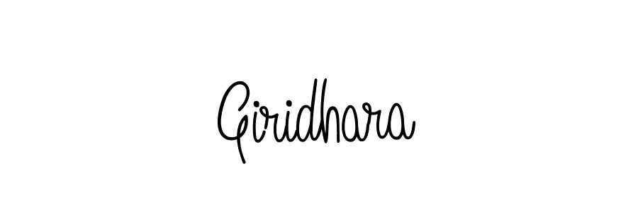 Make a beautiful signature design for name Giridhara. With this signature (Angelique-Rose-font-FFP) style, you can create a handwritten signature for free. Giridhara signature style 5 images and pictures png