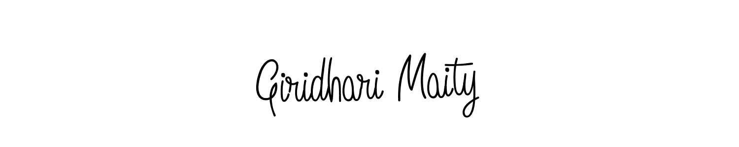 How to make Giridhari Maity name signature. Use Angelique-Rose-font-FFP style for creating short signs online. This is the latest handwritten sign. Giridhari Maity signature style 5 images and pictures png