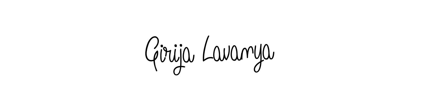 Also we have Girija Lavanya name is the best signature style. Create professional handwritten signature collection using Angelique-Rose-font-FFP autograph style. Girija Lavanya signature style 5 images and pictures png