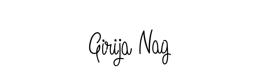 Make a beautiful signature design for name Girija Nag. With this signature (Angelique-Rose-font-FFP) style, you can create a handwritten signature for free. Girija Nag signature style 5 images and pictures png