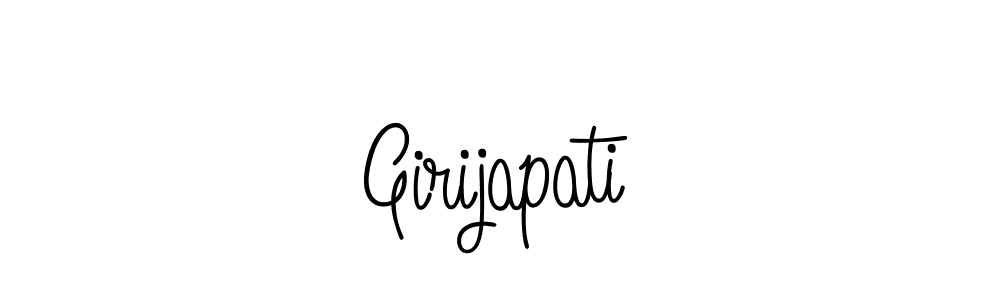 Create a beautiful signature design for name Girijapati. With this signature (Angelique-Rose-font-FFP) fonts, you can make a handwritten signature for free. Girijapati signature style 5 images and pictures png