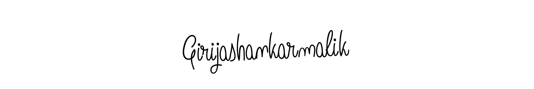 Once you've used our free online signature maker to create your best signature Angelique-Rose-font-FFP style, it's time to enjoy all of the benefits that Girijashankarmalik name signing documents. Girijashankarmalik signature style 5 images and pictures png
