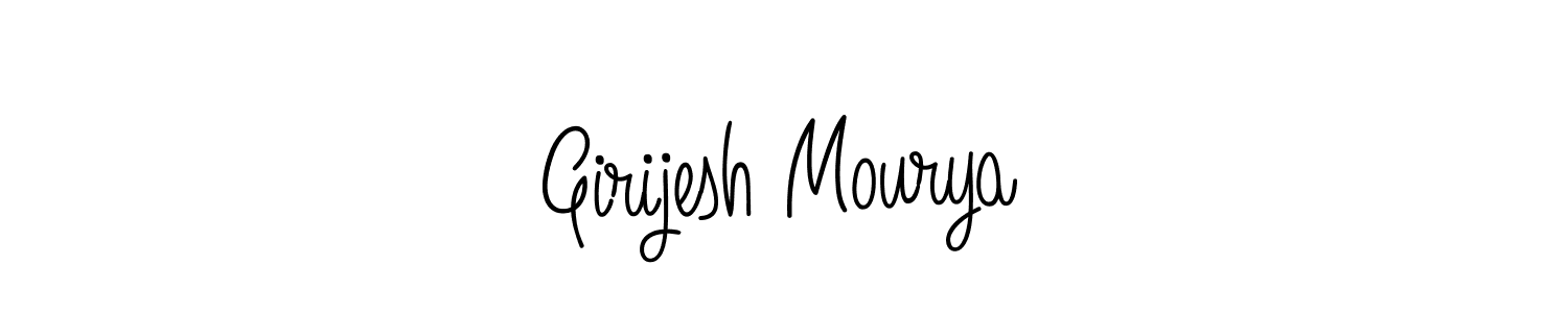 How to make Girijesh Mourya signature? Angelique-Rose-font-FFP is a professional autograph style. Create handwritten signature for Girijesh Mourya name. Girijesh Mourya signature style 5 images and pictures png