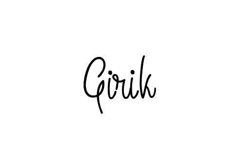 How to make Girik signature? Angelique-Rose-font-FFP is a professional autograph style. Create handwritten signature for Girik name. Girik signature style 5 images and pictures png