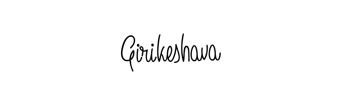 Use a signature maker to create a handwritten signature online. With this signature software, you can design (Angelique-Rose-font-FFP) your own signature for name Girikeshava. Girikeshava signature style 5 images and pictures png