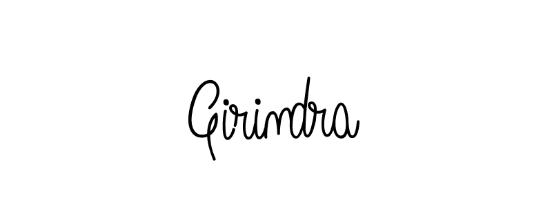 How to make Girindra name signature. Use Angelique-Rose-font-FFP style for creating short signs online. This is the latest handwritten sign. Girindra signature style 5 images and pictures png