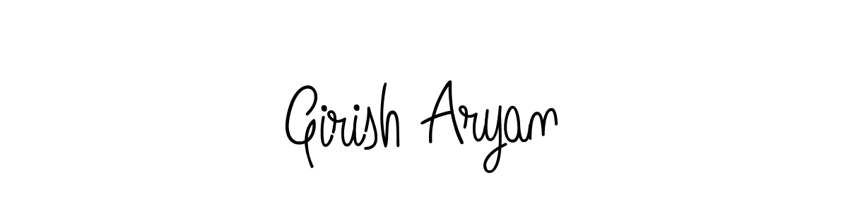 if you are searching for the best signature style for your name Girish Aryan. so please give up your signature search. here we have designed multiple signature styles  using Angelique-Rose-font-FFP. Girish Aryan signature style 5 images and pictures png