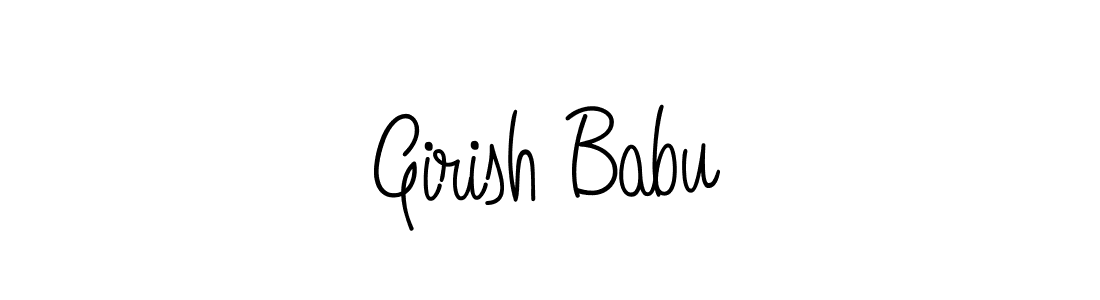 How to make Girish Babu name signature. Use Angelique-Rose-font-FFP style for creating short signs online. This is the latest handwritten sign. Girish Babu signature style 5 images and pictures png