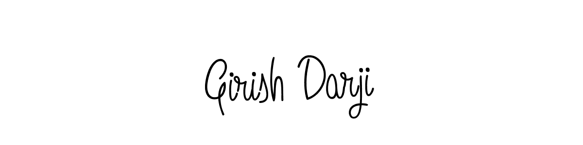 Design your own signature with our free online signature maker. With this signature software, you can create a handwritten (Angelique-Rose-font-FFP) signature for name Girish Darji. Girish Darji signature style 5 images and pictures png
