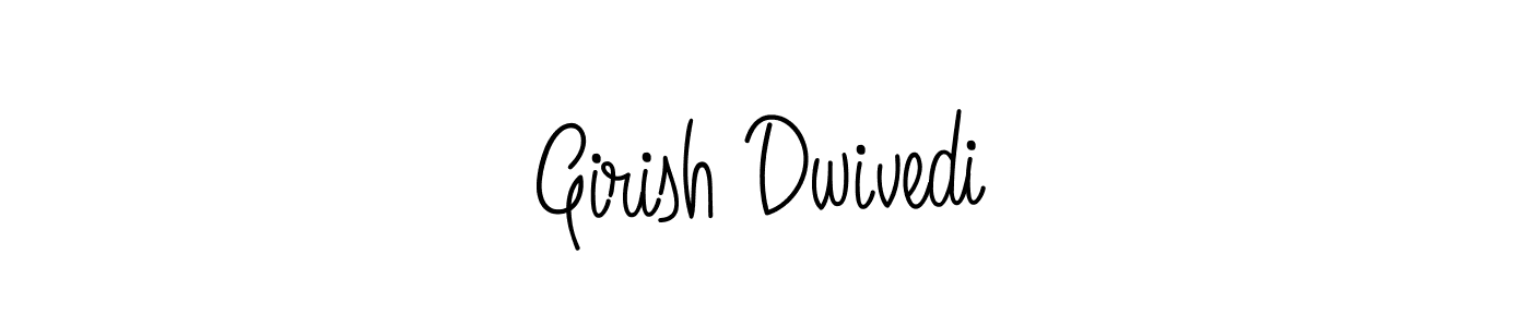 You should practise on your own different ways (Angelique-Rose-font-FFP) to write your name (Girish Dwivedi) in signature. don't let someone else do it for you. Girish Dwivedi signature style 5 images and pictures png