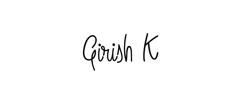 Similarly Angelique-Rose-font-FFP is the best handwritten signature design. Signature creator online .You can use it as an online autograph creator for name Girish K. Girish K signature style 5 images and pictures png