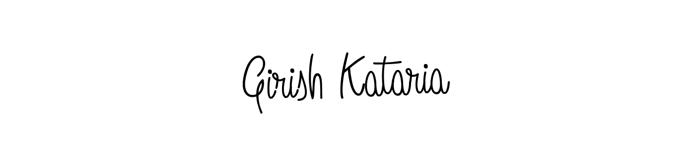 How to make Girish Kataria name signature. Use Angelique-Rose-font-FFP style for creating short signs online. This is the latest handwritten sign. Girish Kataria signature style 5 images and pictures png