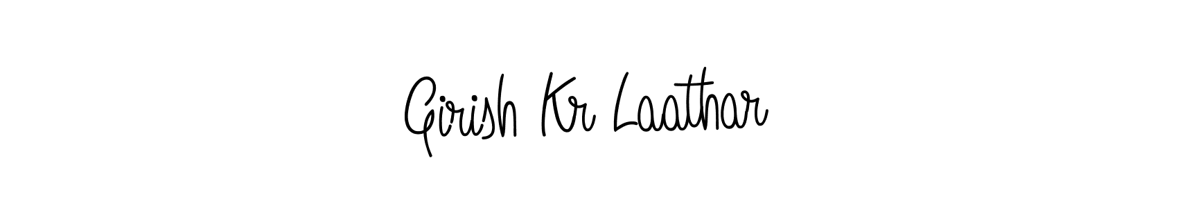 Make a beautiful signature design for name Girish Kr Laathar. With this signature (Angelique-Rose-font-FFP) style, you can create a handwritten signature for free. Girish Kr Laathar signature style 5 images and pictures png